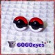 1 Pair PokeBall Hand Painted Safety Eyes
